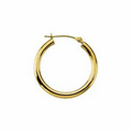 14K Yellow 13 mm Hoop Earrings